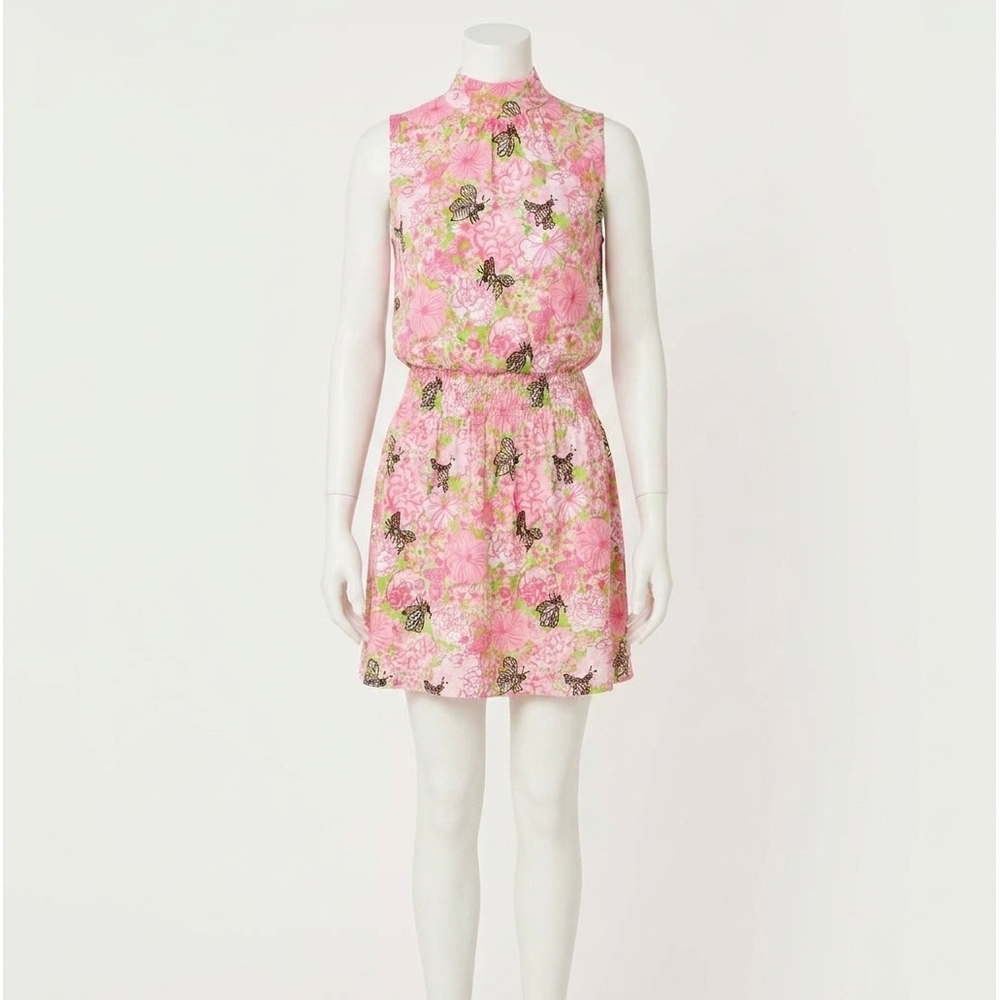 NEW LILLY PULITZER sherah skirted romper in pistachio macaron bees knees